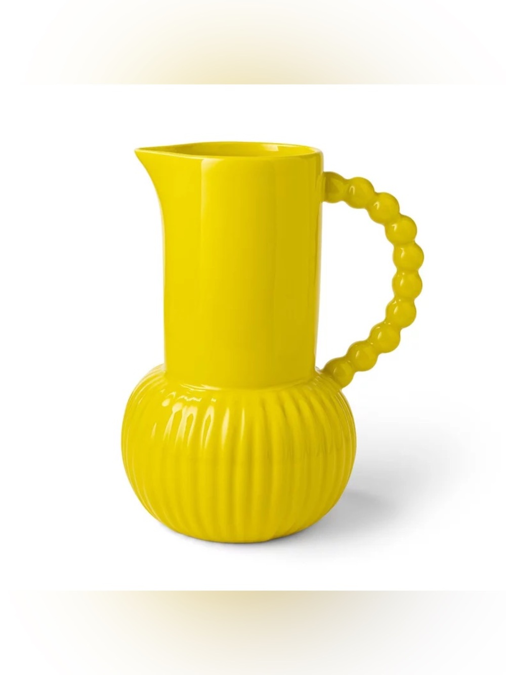 Tabitha Brown for Target 🎯 Yellow Ceramic Stoneware Pitcher with Bubble Handle